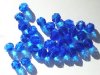 25 8mm Faceted Sapphire Firepolish Beads